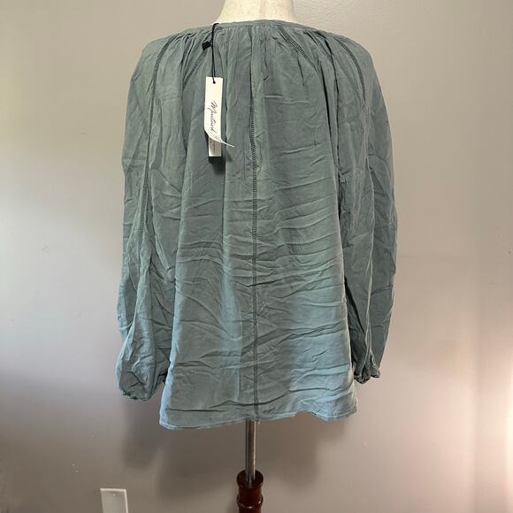 MUSTARD SEED Women's V-Neck Long Sleeves Top Size L - Picture 2 of 10